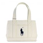 RalphLauren（ラルフローレン） トートバッグ 959010 WHITE CANVAS - BLACK