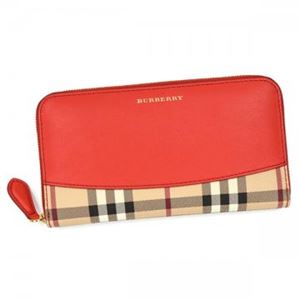 Burberry（バーバリー） 長財布 LS ELMORE HBC 60940 CORAL RED