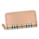 Burberry（バーバリー） 長財布 LS ELMORE HBC 66450 PALE CORAL PINK