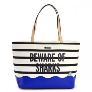 KATE SPADE（ケイトスペード） トートバッグ PXRU5658 491 BEWARE OF SHARKS
