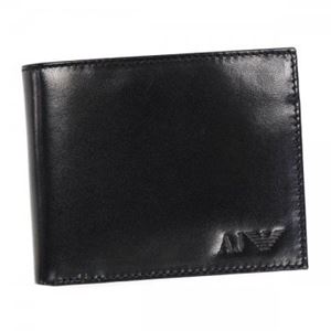 ARMANI JEANS（アルマーニジーンズ） 二つ折り財布（小銭入れ付） 06V1C 12 NERO
