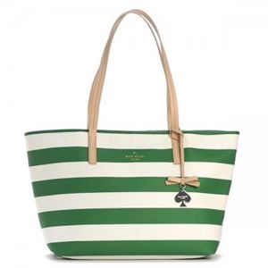 【9月15日まで限定販売】KATE SPADE（ケイトスペード） トートバッグ PXRU4982 329 LUCKY GREEN／CREAM