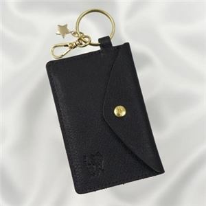 【2015年7月31日まで期間限定販売】IL BISONTE（イルビソンテ） キーホルダー C0928 153 BLACK