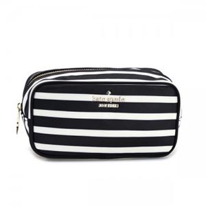 KATE SPADE（ケイトスペード） ポーチ  PWRU4090 71 BLACK/CLOTTED CREAM