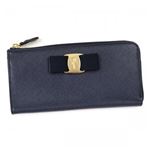 【9月15日まで限定販売】Ferragamo（フェラガモ） 長財布L字ファスナー 22C124 593958 OXFORD BLU