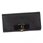 【9月15日まで限定販売】Ferragamo（フェラガモ） 長財布 22A900 588250 NERO