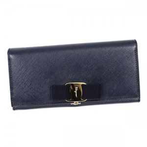 【9月15日まで限定販売】Ferragamo（フェラガモ） 長財布 22A900 560774 OXFORD BLU