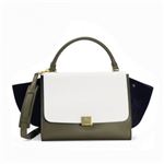 Celine（セリーヌ） ハンドバッグ 16954 O1CR BIANCO／VERDE MILIT／BLU