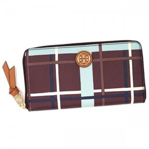 【9月15日まで限定販売】TORY BURCH（トリーバーチ） 長財布 22159043 15891 JUMBO PLAID DEEP BERRY