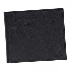 Prada（プラダ） 二つ折り財布（小銭入れ付） 2MO738 F0002 NERO - 拡大画像