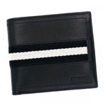 Bally（バリー） 二つ折り財布（小銭入れ付） TYE 290 BLACK BLACK／WHITE