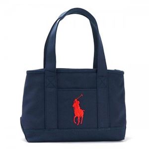 RalphLauren（ラルフローレン） トートバッグ 959009 NAVY CANVAS - RED