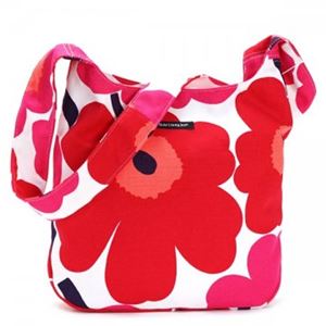 marimekko（マリメッコ） ナナメガケバッグ 42630 1 WHITE／RED