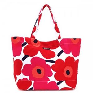 marimekko（マリメッコ） トートバッグ 38151 1 WHITE／RED