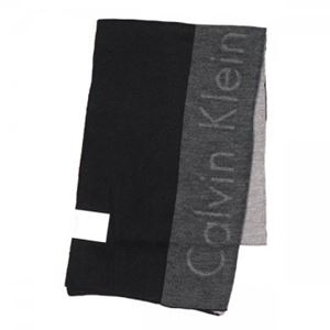 Calvin Klein（カルバンクライン） マフラー  77321 BKJ BLACK/CHARCOAL - 拡大画像