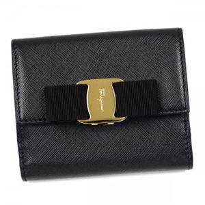 Ferragamo（フェラガモ） Wホック財布 22A926 588253 NERO