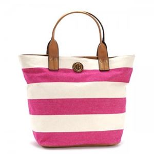 TOMMY HILFIGER(トミーヒルフィガー) トートバッグ 6931825 653 RASPBERRY/NATURAL 商品画像