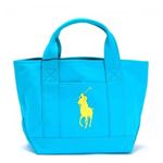 RalphLauren（ラルフローレン） トートバッグ 950066 CARIBBEAN BLUE CANVAS - YELLOW