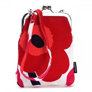 marimekko（マリメッコ） ナナメガケバッグ  38158 1 WHITE/RED