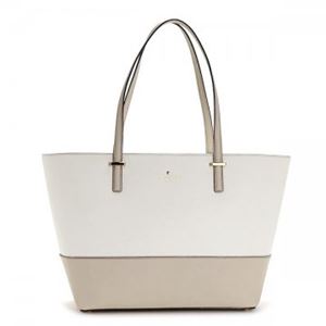 KATE SPADE（ケイトスペード） トートバッグ  PXRU4545 174 CRISP LINEN/CEMENT//CHAMPAGNE