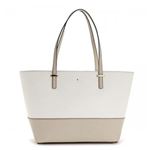 KATE SPADE（ケイトスペード） トートバッグ  PXRU4545 174 CRISP LINEN/CEMENT//CHAMPAGNE