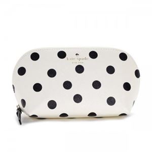 KATE SPADE（ケイトスペード） ポーチ  PWRU4799 169 CLOTTED CREAM/BLACK//BLACK