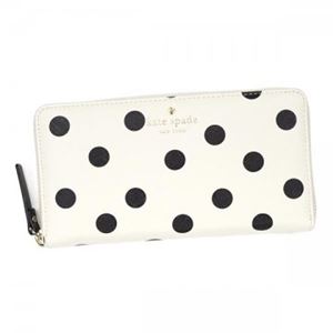 KATE SPADE（ケイトスペード） 長財布  PWRU4803 169 CLOTTED CREAM/BLACK//BLACK