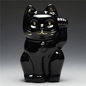 Baccarat（バカラ） フィギュア・人形  2607787  招き猫　ブラック（黒） - 拡大画像