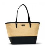 KATE SPADE（ケイトスペード） トートバッグ  PXRU5685 159 NATURAL/BLACK//DAISY BLUE