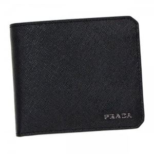 Prada（プラダ） 二つ折り財布（小銭入れ付） 2MO738 F0002 NERO - 拡大画像