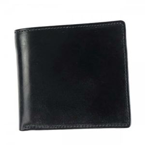 Whitehouseco（ホワイトハウスコックス） 二つ折り財布（小銭入れ付） S7532 BLACK - 拡大画像
