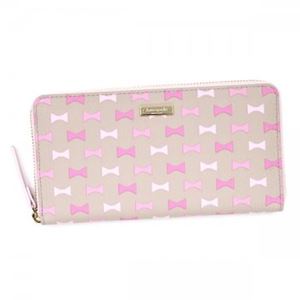 KATE SPADE（ケイトスペード） 長財布 PWRU4763 929 CRISP LINEN/CAROUSEL PINK//SLIVER