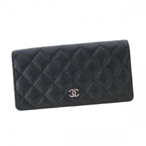 CHANEL（シャネル） 二つ折り財布（小銭入れ付） A31509 C3906 BLACK/BURGUNDY