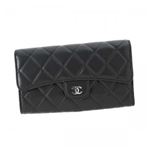CHANEL（シャネル） 長財布 A31506 C3906 BLACK/BURGUNDY