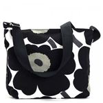 marimekko（マリメッコ） ナナメガケバッグ 43459 30 WHITE/BLACK/OLIVE