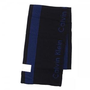 Calvin Klein（カルバンクライン） マフラー  77232 BLU BLACK/ROYAL