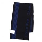 Calvin Klein（カルバンクライン） マフラー  77232 BLU BLACK/ROYAL