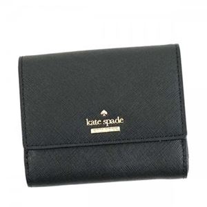KATE SPADE（ケイトスペード） 二つ折り財布（小銭入れ付） PWRU5092 1 BLACK - 拡大画像