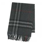 Burberry（バーバリー） マフラー GIANT ICON 168 CORE CASHMERE CHARCOAL CHECK