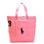 RalphLauren（ラルフローレン） トートバッグ  405532853 13 PERFECTLY PINK W/ NAVY PP