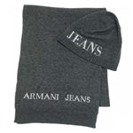 ARMANI JEANS（アルマーニジーンズ） KNITWEAR SET（マフラー&ハット）  937503 440 GRIGIO