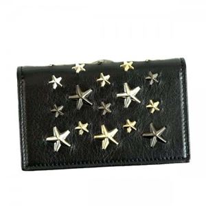 Jimmy Choo（ジミーチュー） カードケース NELLO BLACK／METALLIC MIX