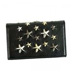 Jimmy Choo（ジミーチュー） カードケース NELLO BLACK／METALLIC MIX