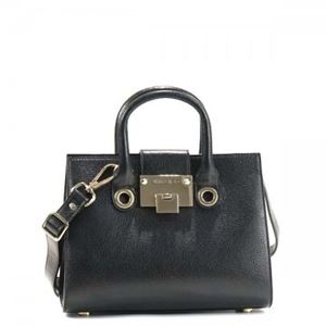 Jimmy Choo（ジミーチュー） ショルダーバッグ RILEY／S BLACK／SMOKY GOLD