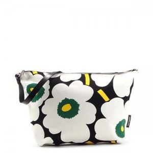 marimekko（マリメッコ） ナナメガケバッグ 43324 916 BLACK OFF WHITE GREEN YELLOW