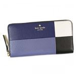 KATE SPADE（ケイトスペード） 長財布 PWRU4925 476 OYSTER BLUE MULTI | BLACK／CREAM