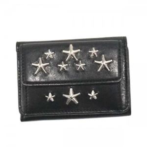 Jimmy Choo（ジミーチュー） 三つ折り財布（小銭入れ付） NEMO BLACK