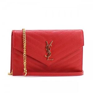 SAINT LAURENT（サンローラン） チェーンウォレット  393953 6422 ROUGE VIF