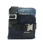 DIESEL（ディーゼル） ナナメガケバッグ  X04587 H4933 BLUE DENIM/BLACK