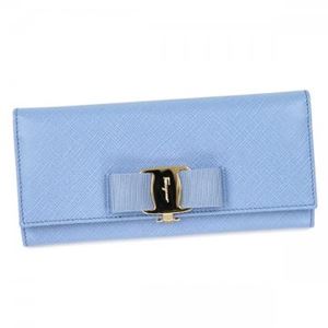 Ferragamo（フェラガモ） 長財布  22B559 600241 FLEUR BLEUE